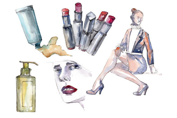 Fashion Trends Watercolor Illustrations